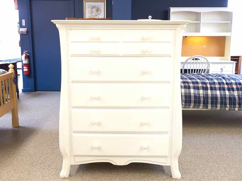 Romina Five Drawer White Chest