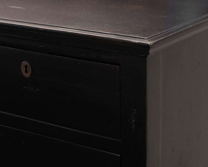 Restoration Hardware French 12-Drawer Dresser in Black Finish