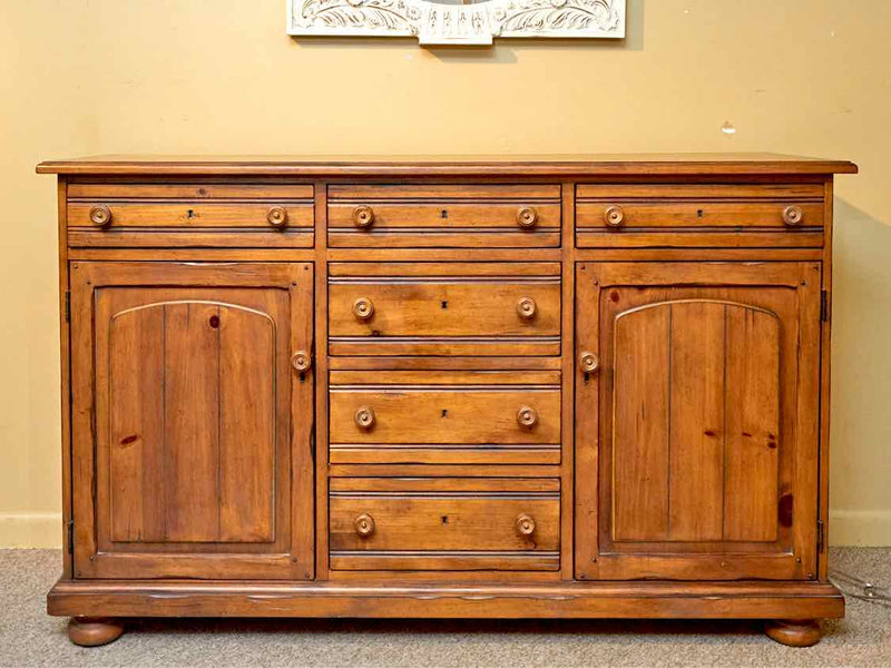 Drexel Pine 6 Drawer 2 Door  Sideboard