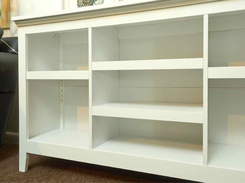 White 4 Adjustable Shelf Bookcase