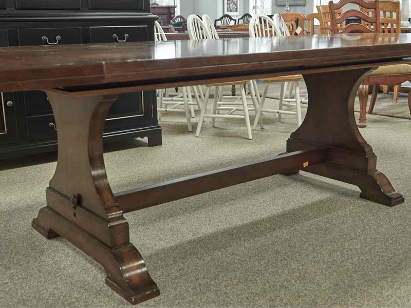 Woodbridge Walnut Trestle  Dining Table with 2 Extensions