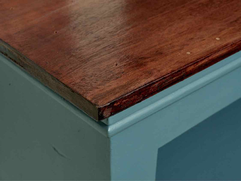 Cherry Top 4 Shelf Bookcase In 'Juniper Berry Blue' Finish