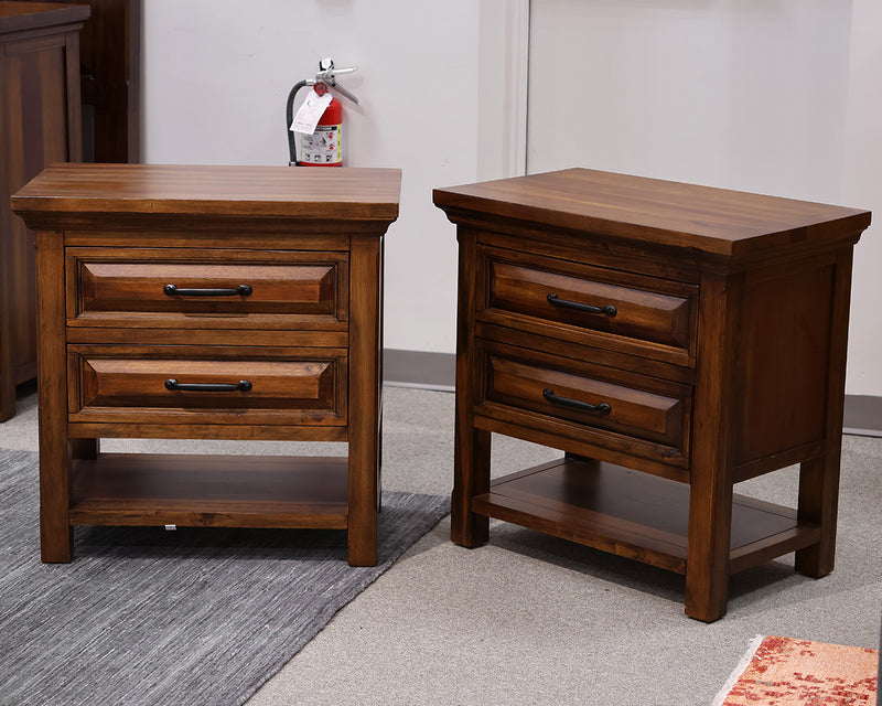 Pair of Hillcrest Nightstands in Espresso Finish