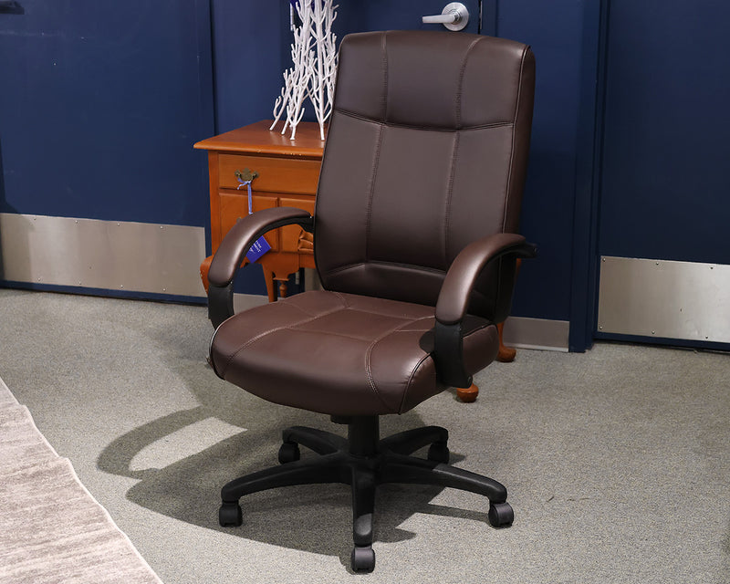 Brown Office Chair in Eco-Leather