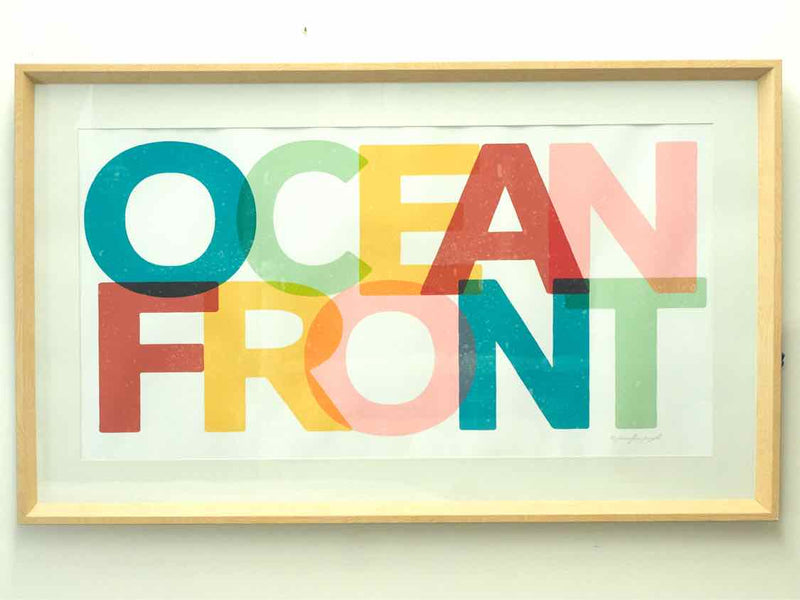 Framed Print:  "OCEAN FRONT"