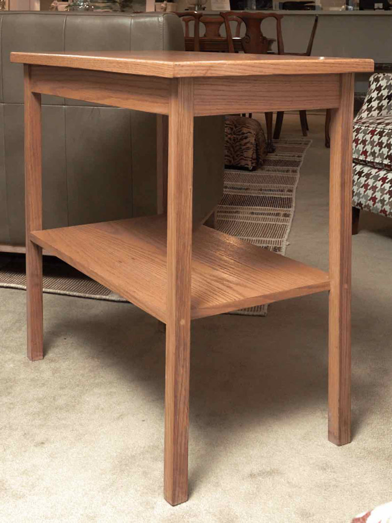 Oak 1 Shelf Shaker Style Legs Console