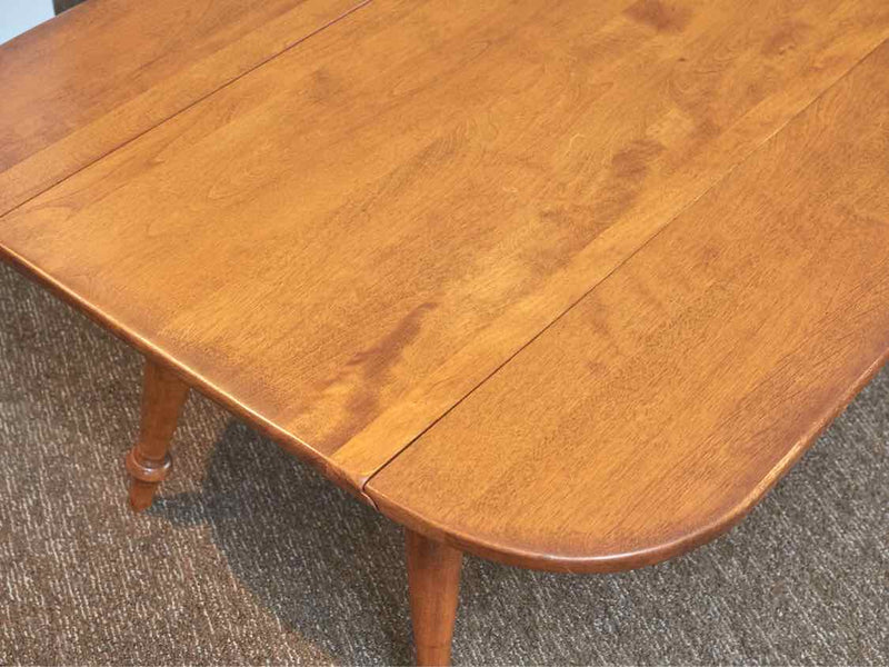 Maple Drop Leaf Turned  Legs Cocktail Table