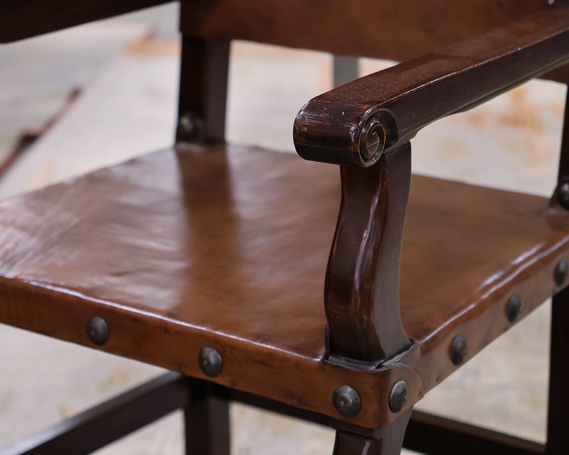 Set of 6 South Cone Spanish Colonial Dining Chairs