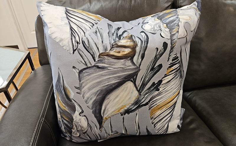 "Caspian Abyss" Accent Pillow