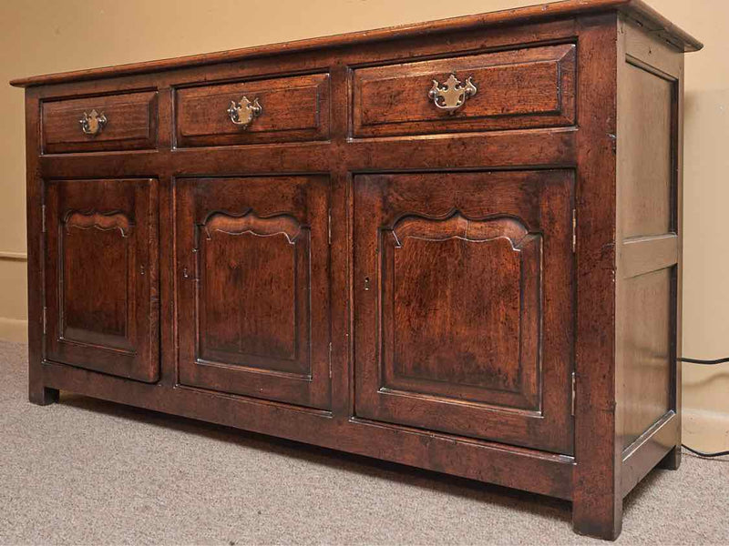 Chestnut 3 Drawer & 3 Door Sideboard with 3 Keys