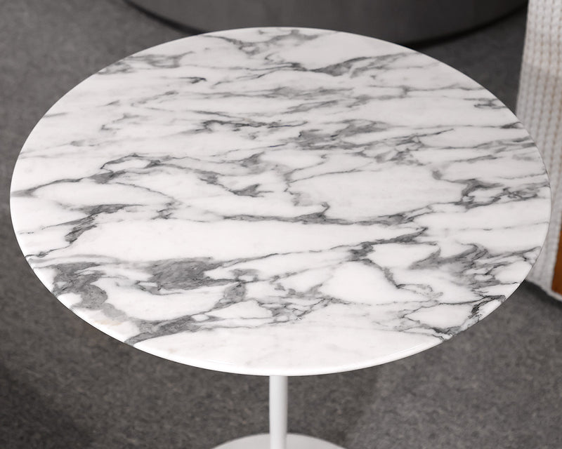 Saarinen Marble Top Tulip Side Table