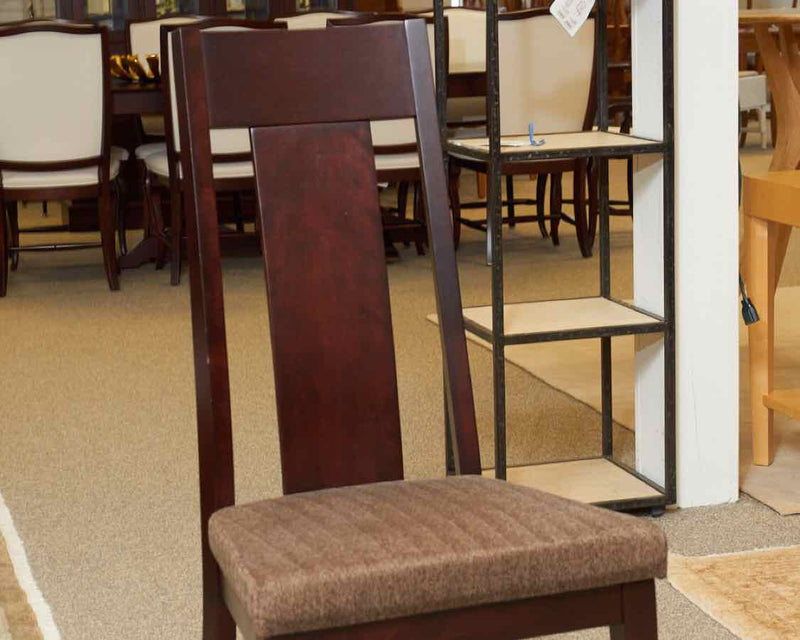 Canadel Dark Cherry Double Pedestal Table & Chair Set