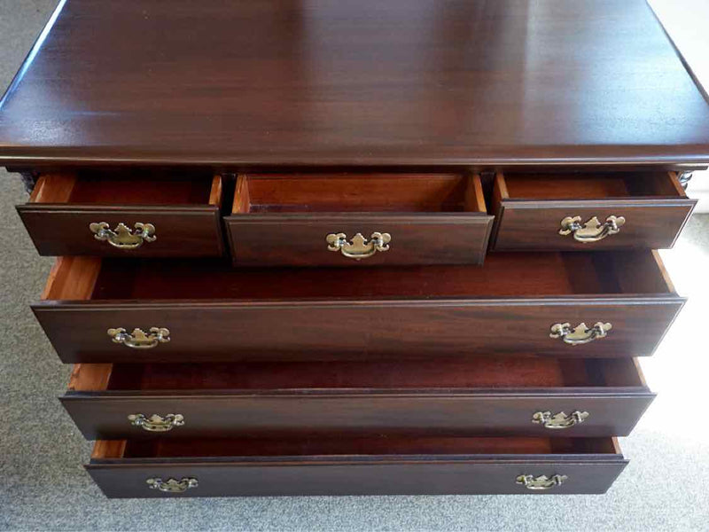 Solid Mahogany Six Drawer Dresser