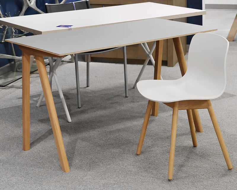 Design within Reach Hay Copenhague 90 Desk in Grey & Oak with About A 12 Chair