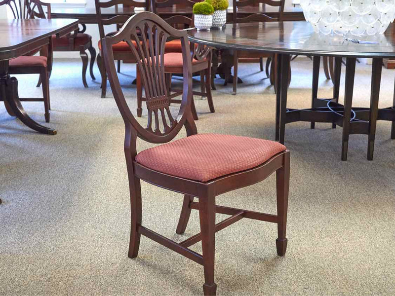 Mahogany  Duncan Phyfe Double Pedestal Table & 6 Chair Set