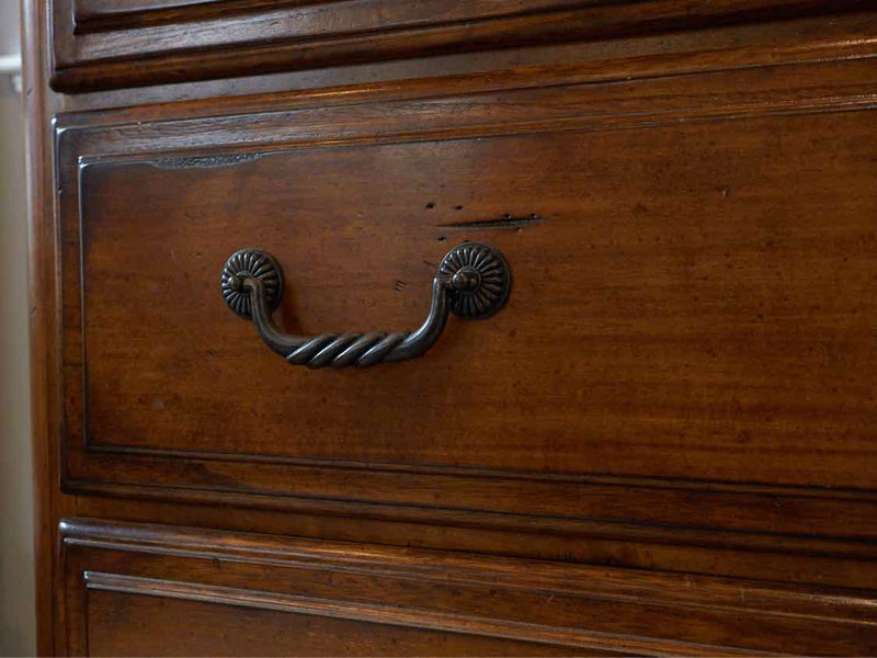 Distressed Maple 7 Drawer Chest with Ornate Pulls