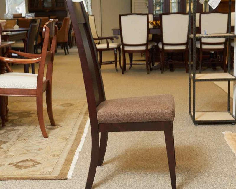 Canadel Dark Cherry Double Pedestal Table & Chair Set