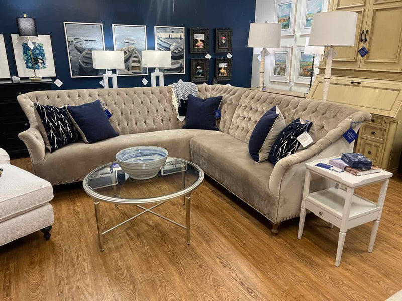 Arhaus Champagne Tufted Sectional