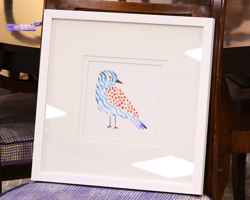 "Conversation Birds IA" Framed Print