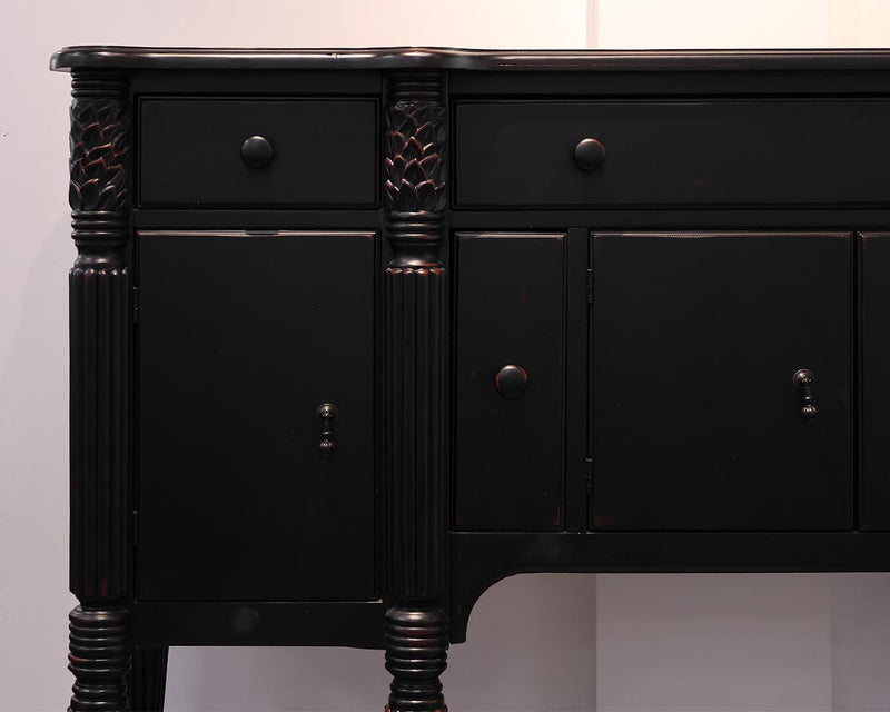 Jaclyn Smith 'Largo' Black Finish  Server with Fluted Legs