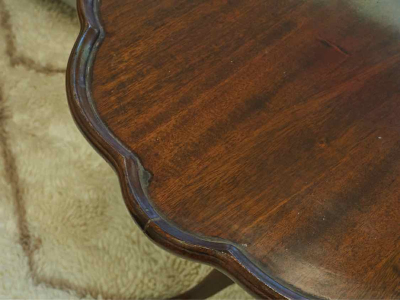 Mahogany Pie Crust Pedestal Table