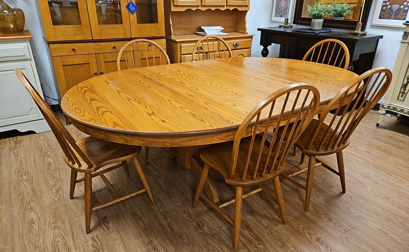 Oval Dining Table & 6 Chair Set