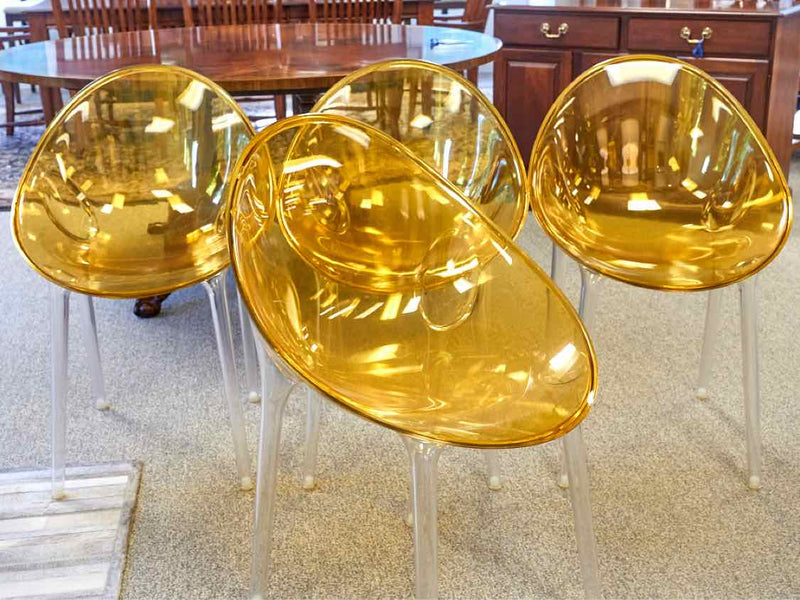 Set of 4 Philippe Starck for Kartell 'Mr Impossible' Dining Chairs