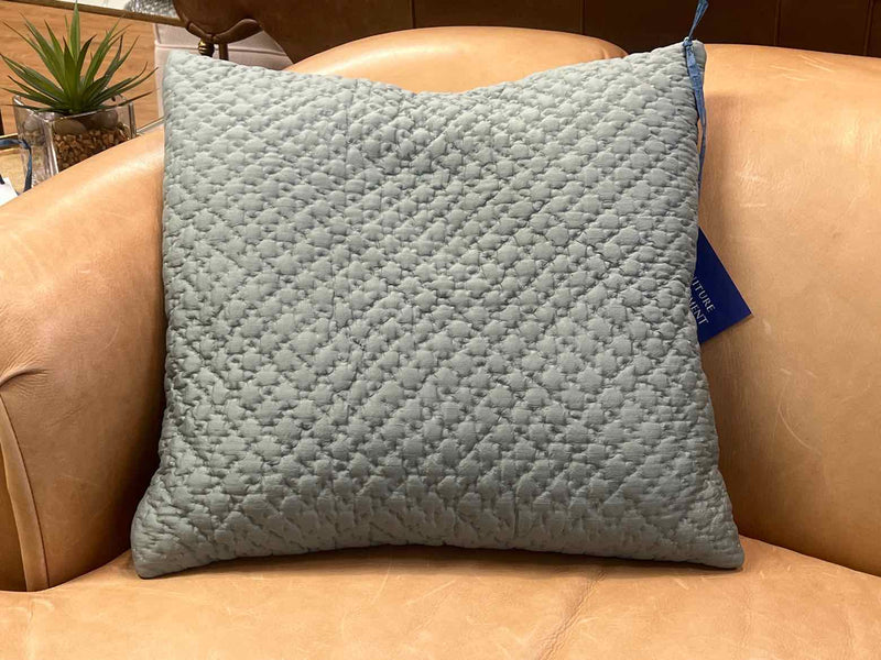 Quilted Seafoam Accent Pillow