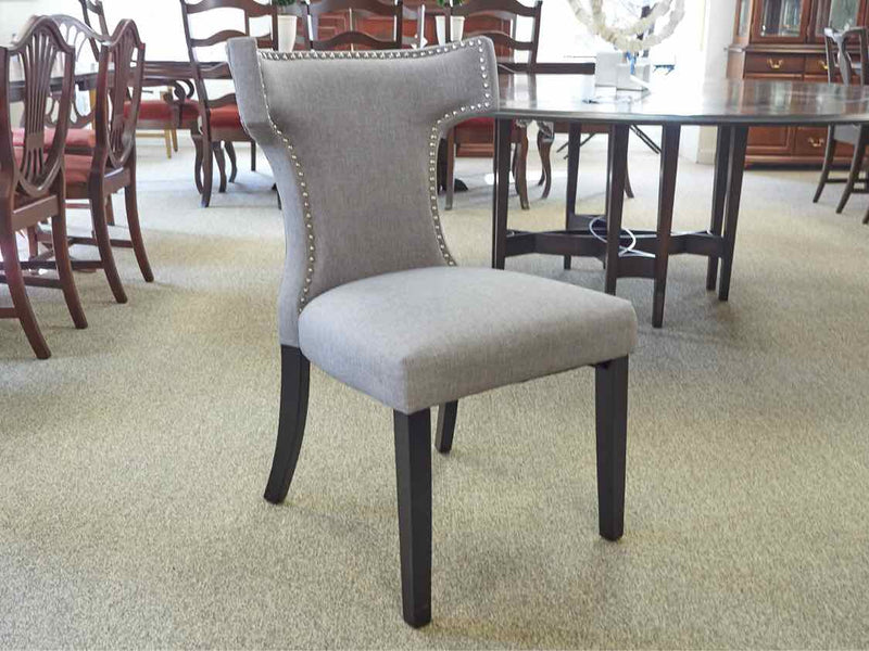 Pair of Contemporary Side Chairs in Grey