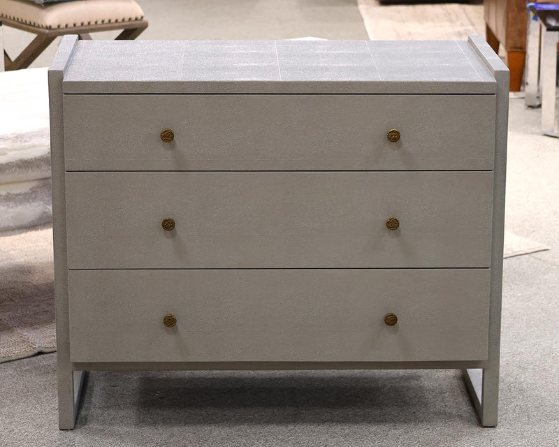 Made Goods Carrigan Chest in Castor Gray Vintage Faux Shagreen