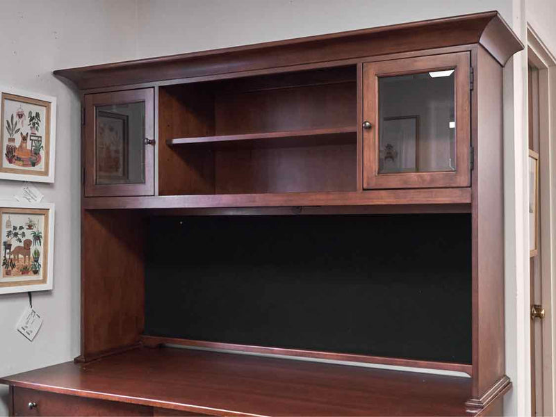 Basset Cherry Desk With Hutch Top