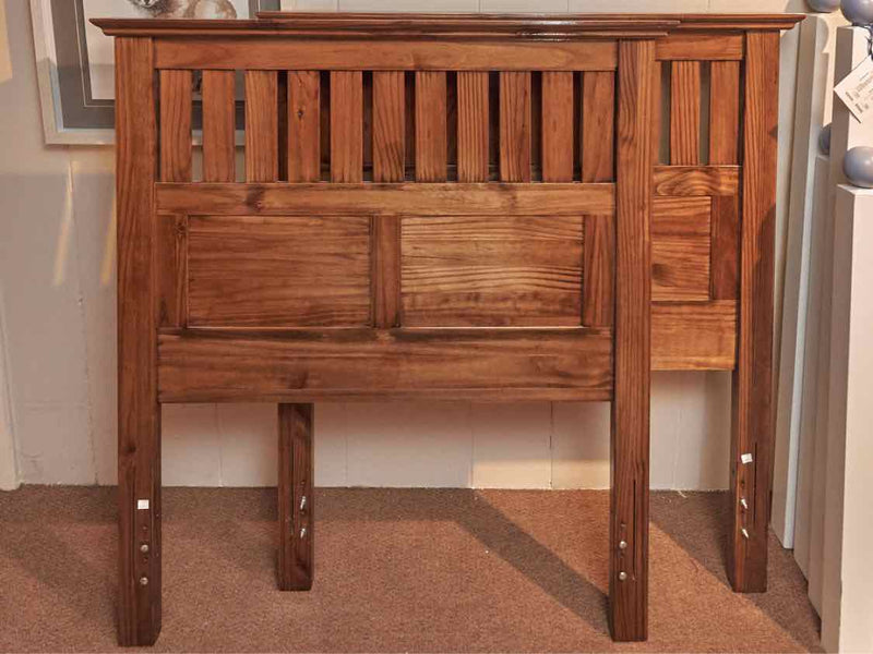 Pair Of Stained  Ash Twin Headboards