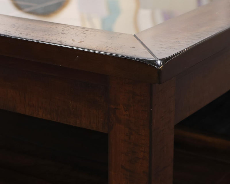 Pottery Barnl Shadowbox Cocktail Table in Rustic Dark Finish