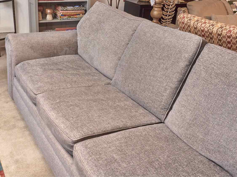 Klaussner  Grey Tweed 3 Cushion Upholstered Sofa