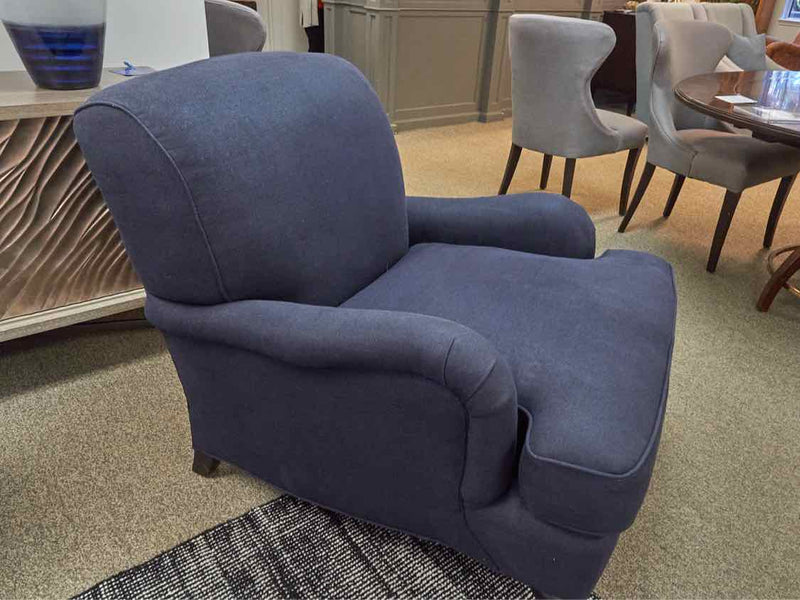 Pair of Serena & Lily 'Miramar' Chairs In Navy