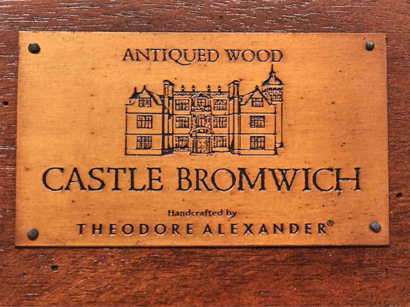 Theodore AlexanderAntiqued Wood "Castle Bromwich" Collection Accent Table48