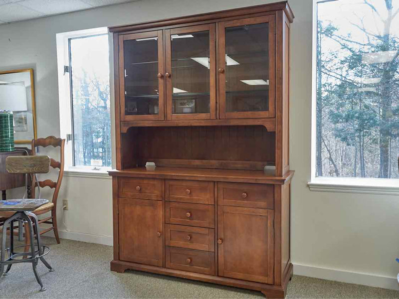 Basset Cherry Lighted China Cabinet