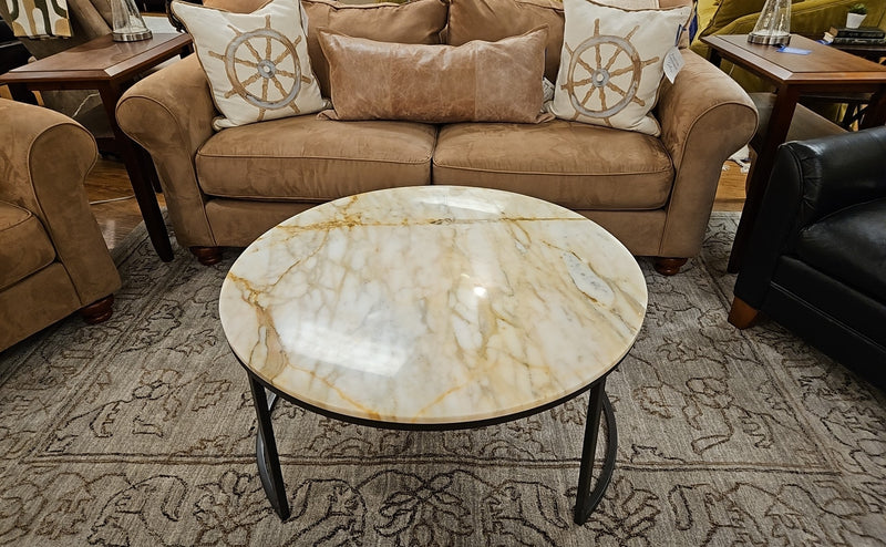 Pottery Barn Calacutta Marble Cocktail Table