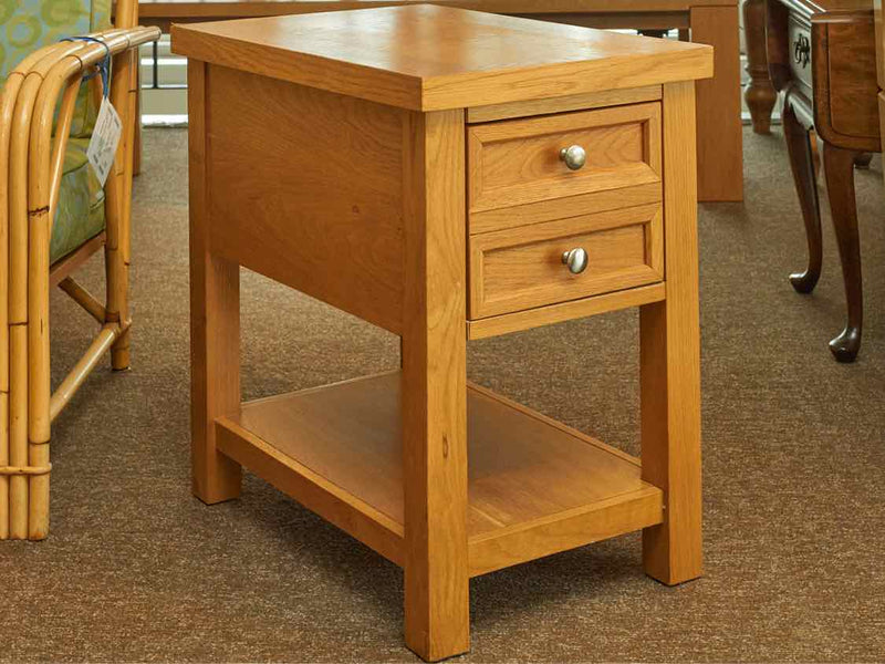 Oak 1 Drawer& Shelf  Side Table