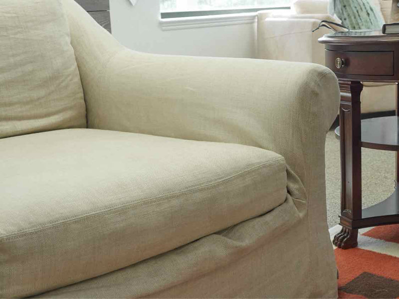 Restoration Hardware Slipcovered Oversized Arm Chair in Belgian Linen