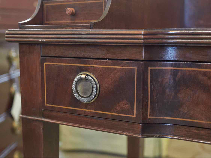 Mahogany Ladies  Desk with 1 Center Drawer & 4 Mini Drawers