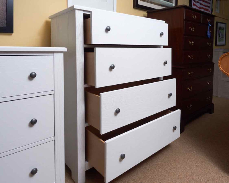 Vaughan Basset White Finish Fundamentals 4 Drawer  Chest