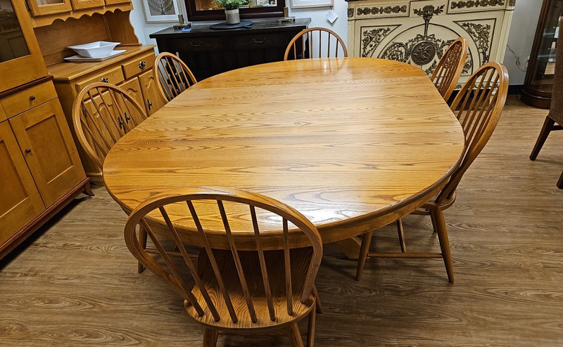 Oval Dining Table & 6 Chair Set