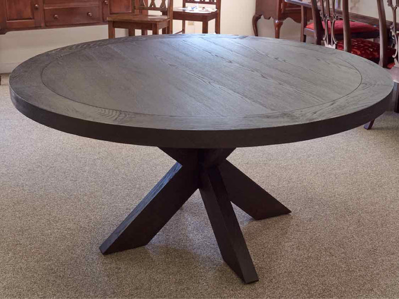 Restoration Hardware 1960s French X Base Round Dining Table