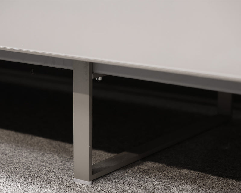 Contemporary Grey Lacquer Console