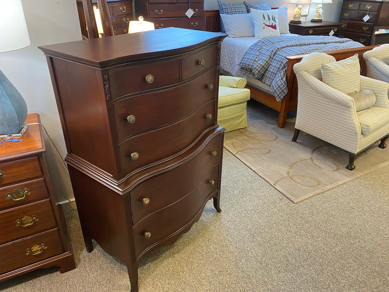 Serpentine Front Mahogany Chest