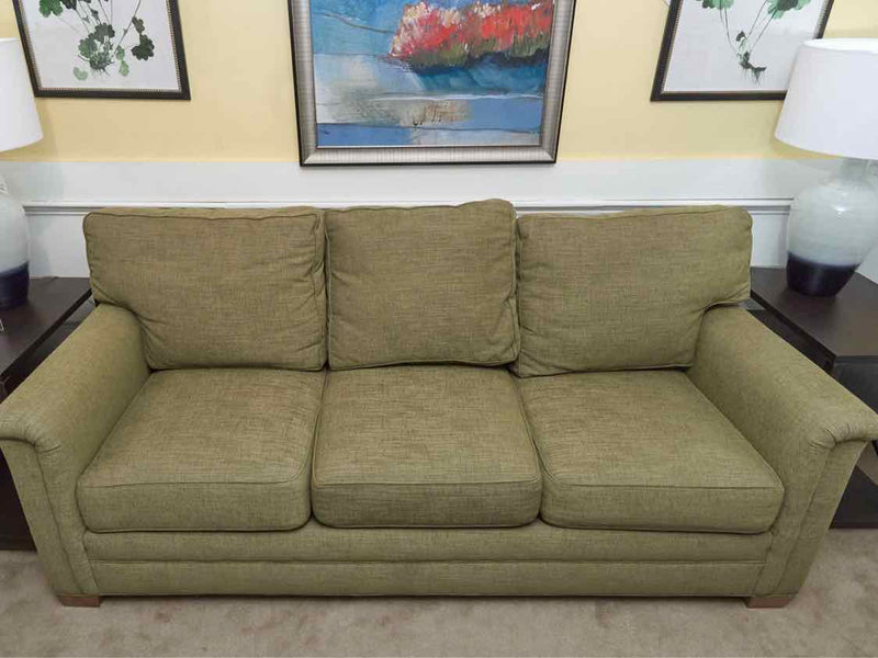 Huntington House 'Moss Green' Wool Blend 3 Cushions 2 Toss Pillows Sofa