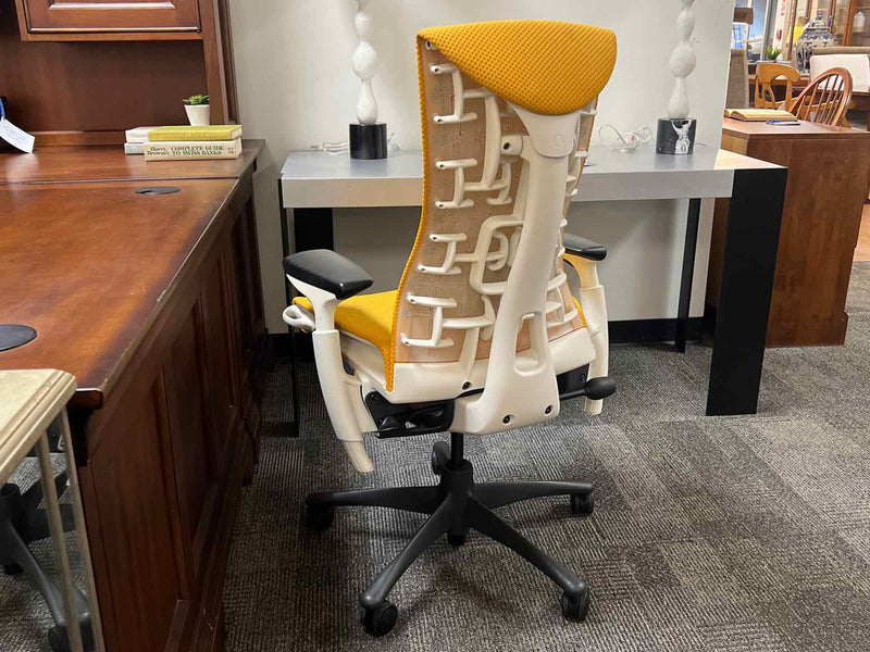 Adjustable Office Chair in Deep Yellow