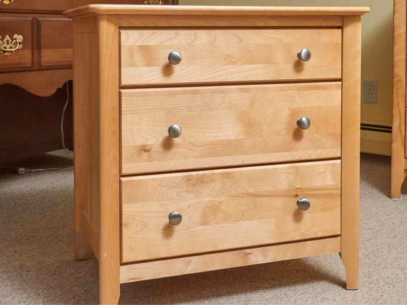 Witmer Three Drawer Cherry Nightstand