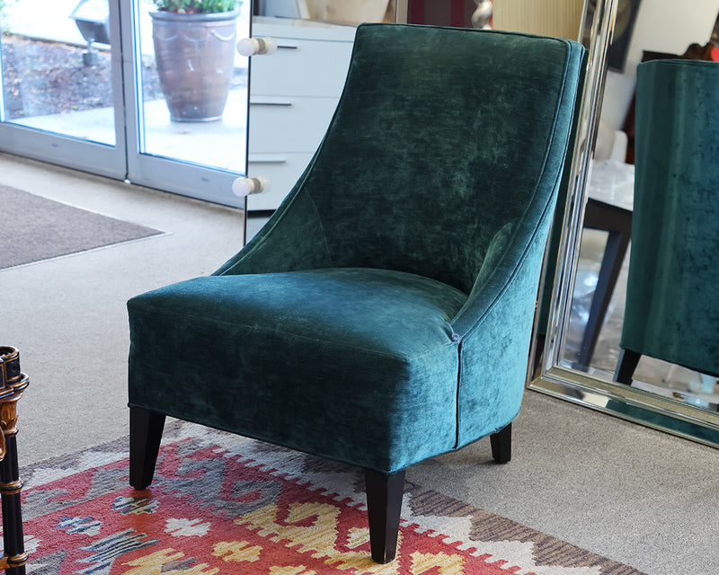 Arhaus  Laris Chair in Emerald Velvet